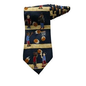 Save The Children Anna Age 8 Basketball Freethrow Sports Novelty Necktie Silk